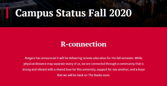 羅格斯大學(xué)學(xué)校通知